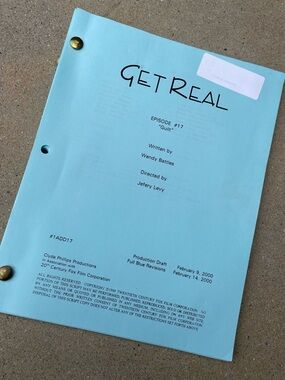 Get Real 90s TV Series Anne Hathaway Jesse Eisenberg Production Used Script 17